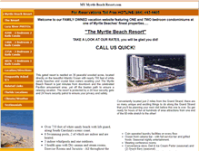 Tablet Screenshot of mymyrtlebeachresort.com